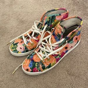 Rifle Paper Co x Keds floral high tops